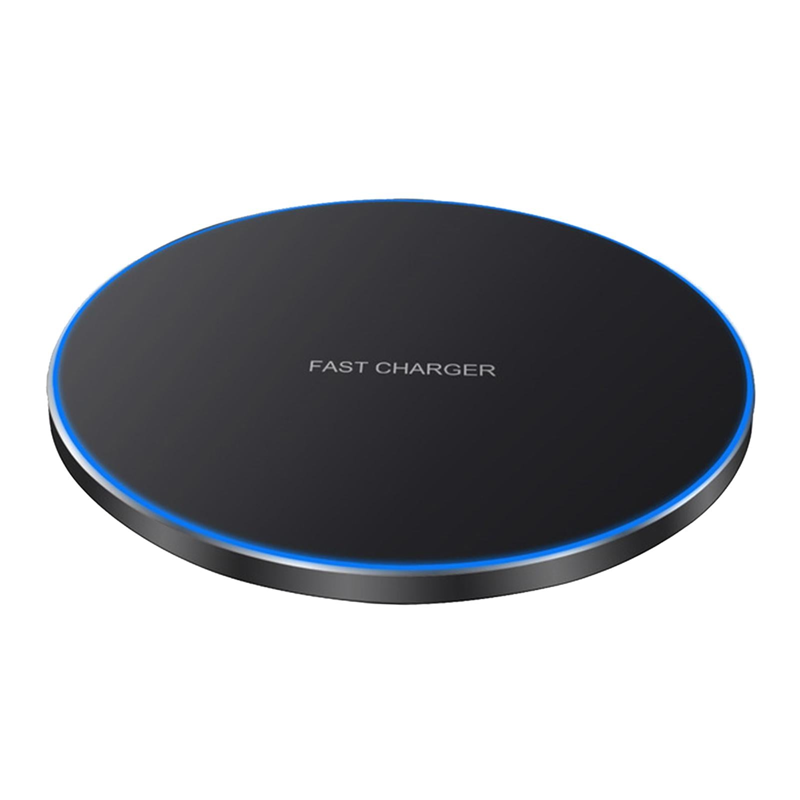 Ultra Slim Qi Wireless Charger 30W Max Pad Station for iPhone 12 X  black