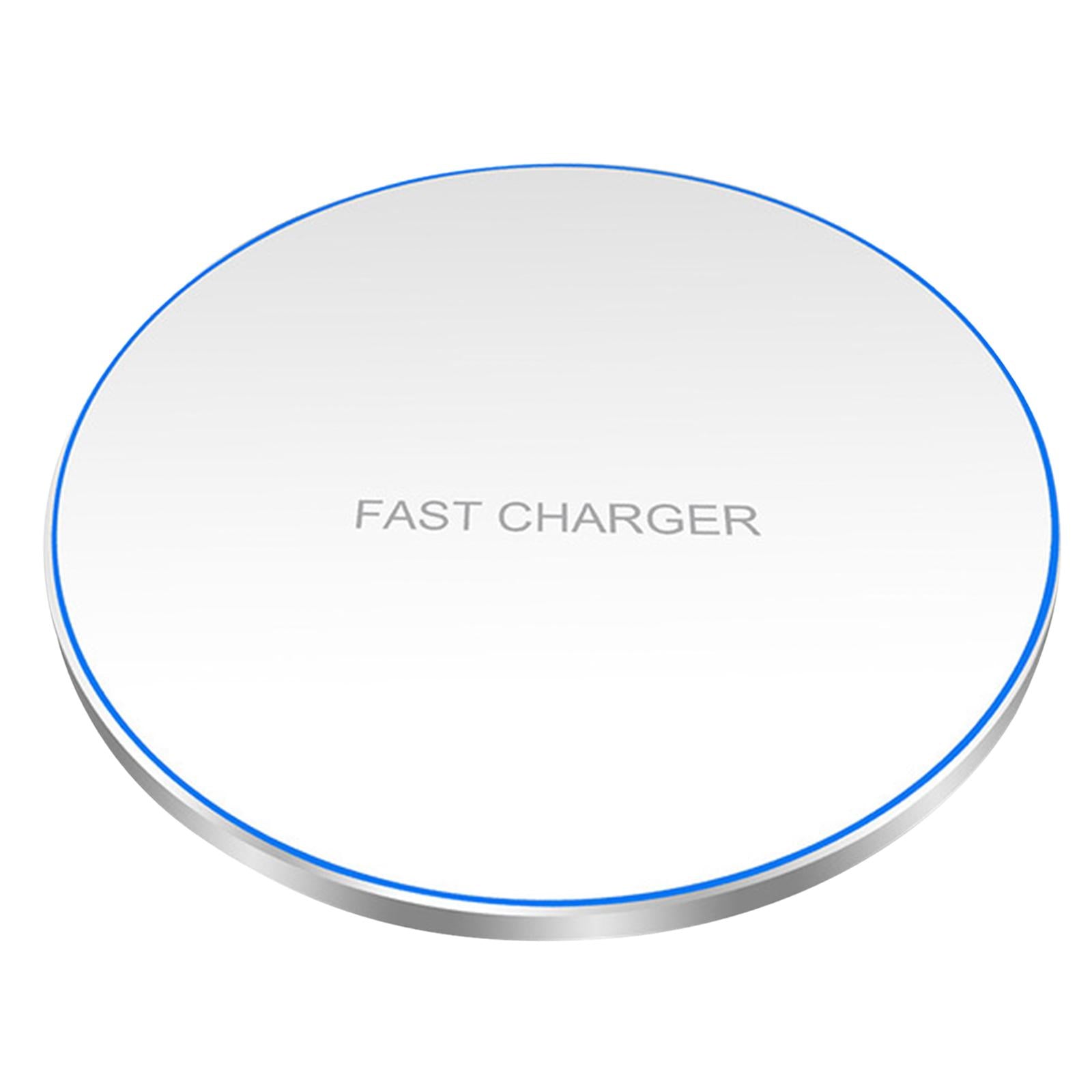 Ultra Slim Qi Wireless Charger 30W Max Pad Station for iPhone 12 X  white