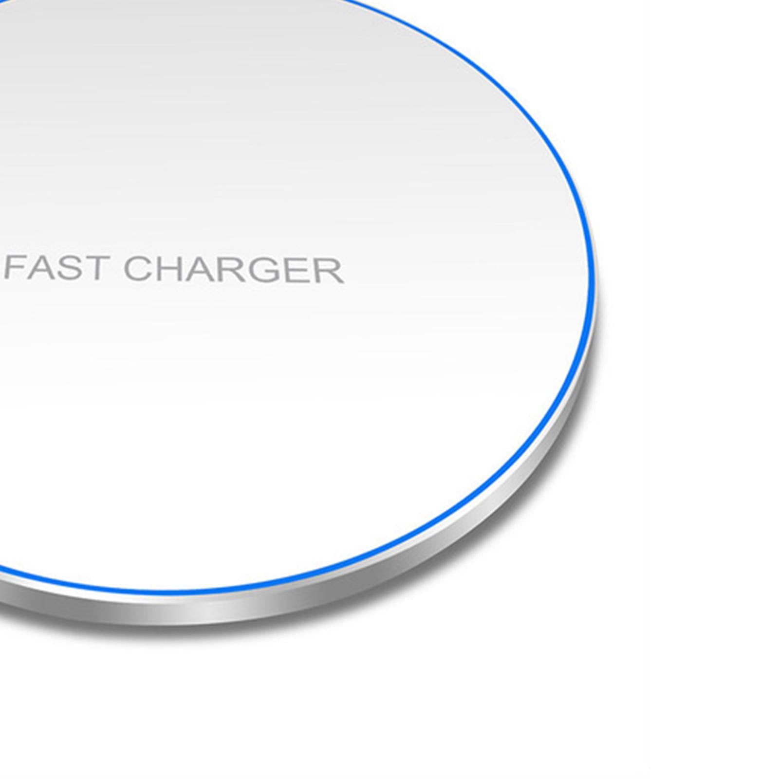 Ultra Slim Qi Wireless Charger 30W Max Pad Station for iPhone 12 X  white