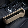 Auto Car Seat Multifunctional Organizer Storage Box for Cellphones Keys Beige