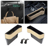 Auto Car Seat Multifunctional Organizer Storage Box for Cellphones Keys Beige