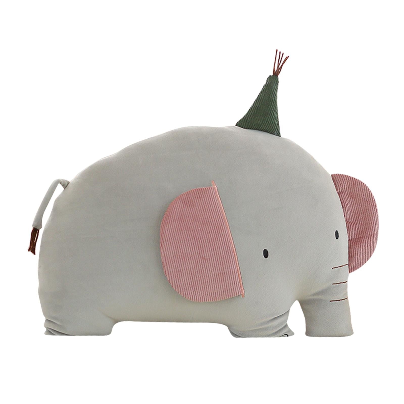 Animal Plush with Soft Fabric Stuffing for Girls Child Kid Kindergarten Gift Elephant