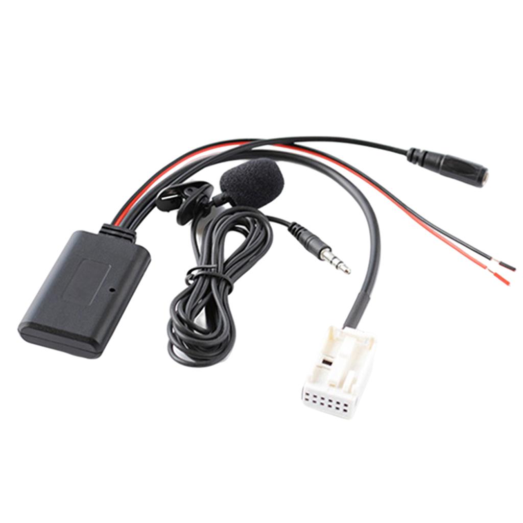 Bluetooth 5.0 Aux Audio Cable Microphone MIC Adapter Kit for BMW E60 E63