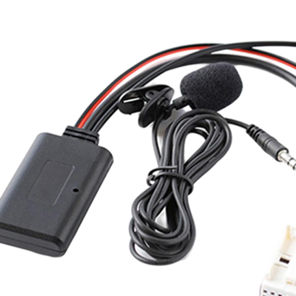 Bluetooth 5.0 Aux Audio Cable Microphone MIC Adapter Kit for BMW E60 E63