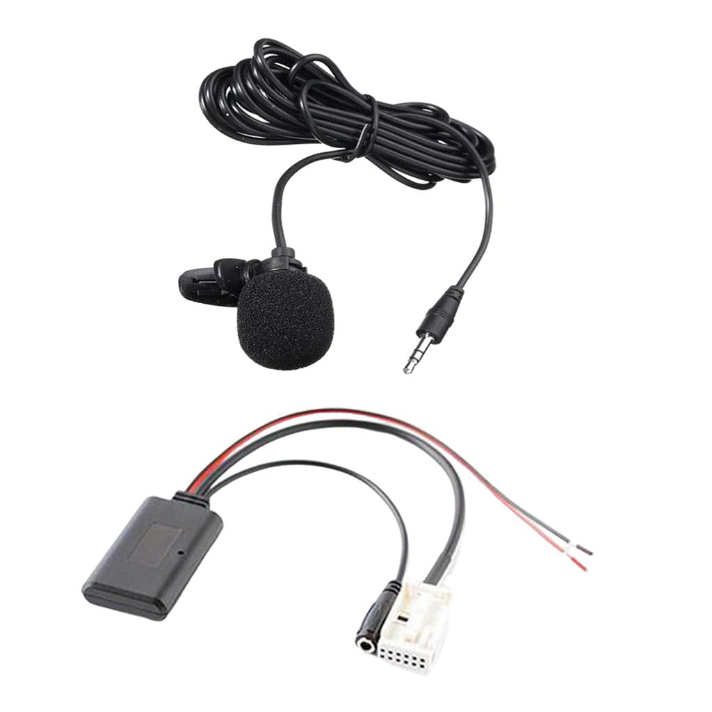 Bluetooth 5.0 Aux Audio Cable Microphone MIC Adapter Kit for BMW E60 E63