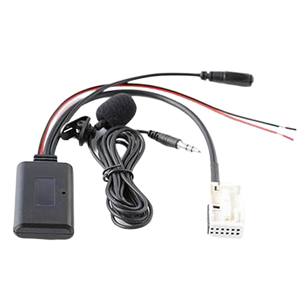 Bluetooth 5.0 Aux Audio Cable Microphone MIC Adapter Kit for BMW E60 E63