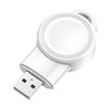 Wireless USB Watch Charger for Apple Watch Series SE 6 5 4 3 2 1 Trips White