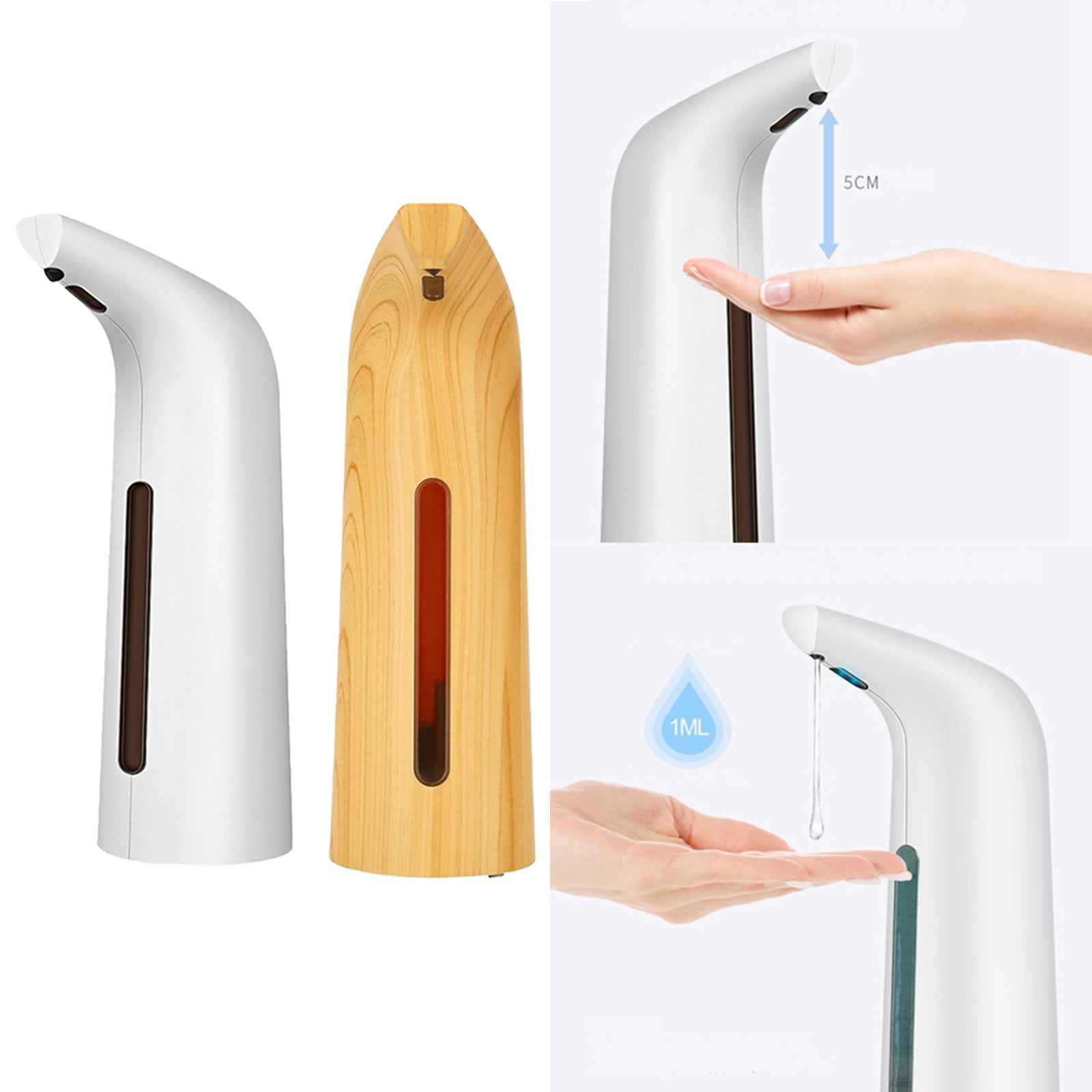 Automatic Liquid Soap Dispenser Intelligent Sensing Hand Gel Container 400ml