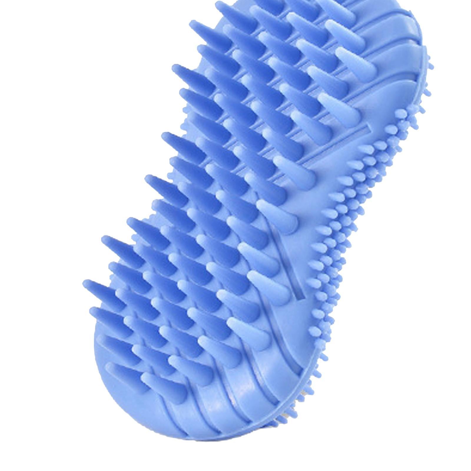 Silicone Bath Body Brush Exfoliating Scrub Brush Ultra Soft Texture Blue