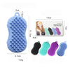 Silicone Bath Body Brush Exfoliating Scrub Brush Ultra Soft Texture Blue