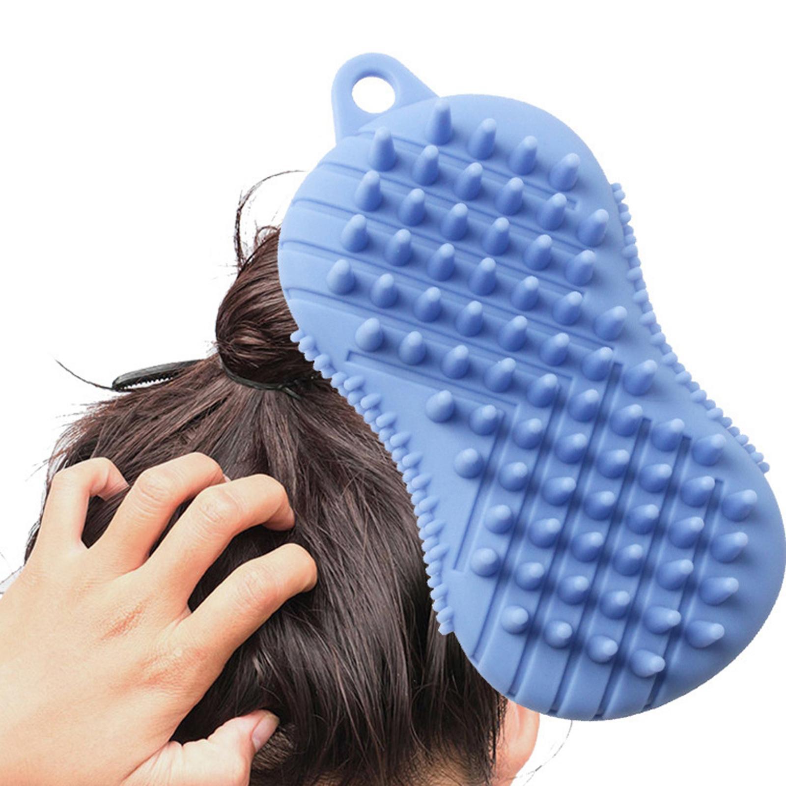 Silicone Bath Body Brush Exfoliating Scrub Brush Ultra Soft Texture Blue