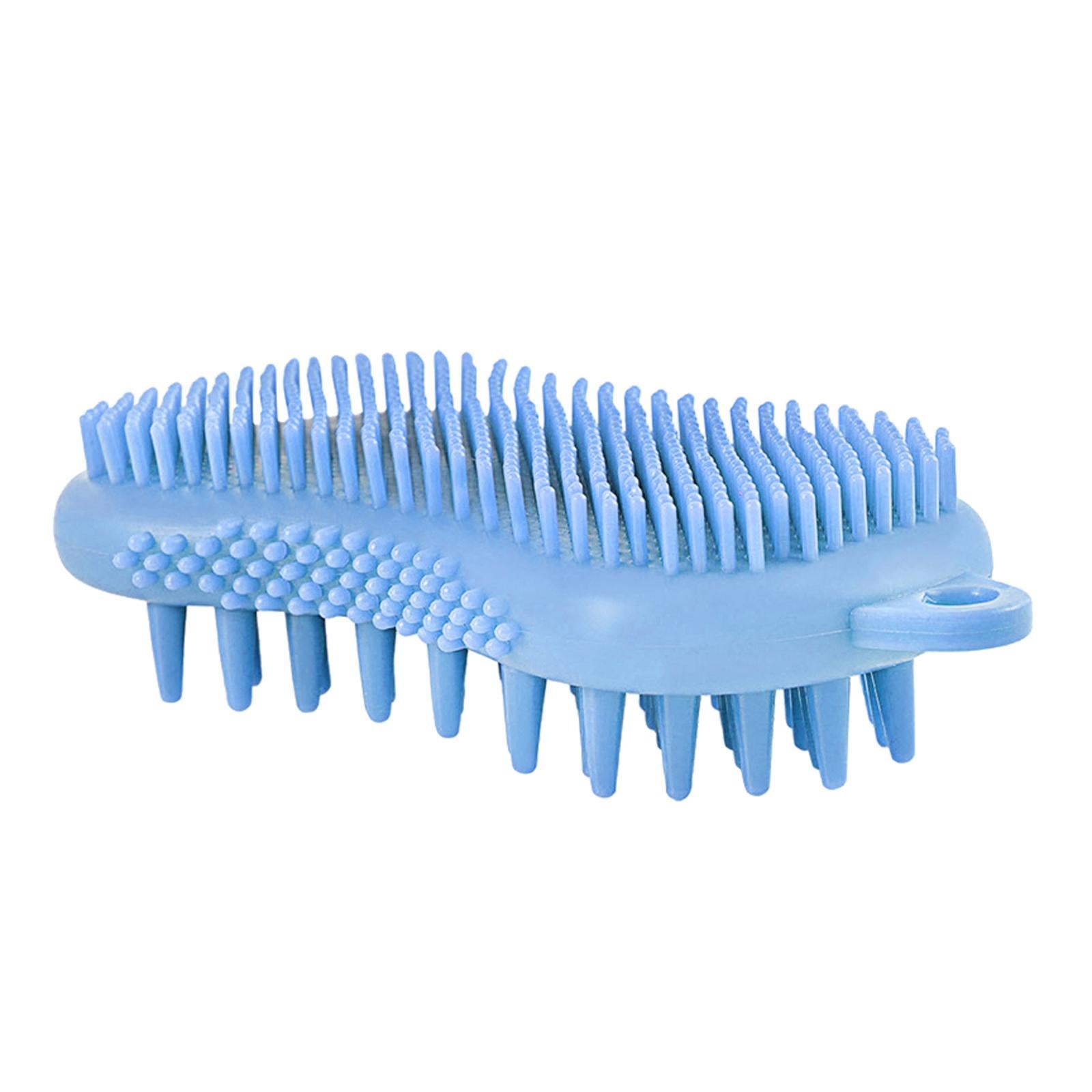 Silicone Bath Body Brush Exfoliating Scrub Brush Ultra Soft Texture Blue