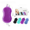 Silicone Bath Body Brush Exfoliating Scrub Brush Ultra Soft Texture Purple