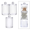 Clear Acrylic Cotton Pad Container for Cotton Swab Holder Organizer Style 3