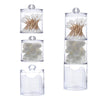 Clear Acrylic Cotton Pad Container for Cotton Swab Holder Organizer Style 3