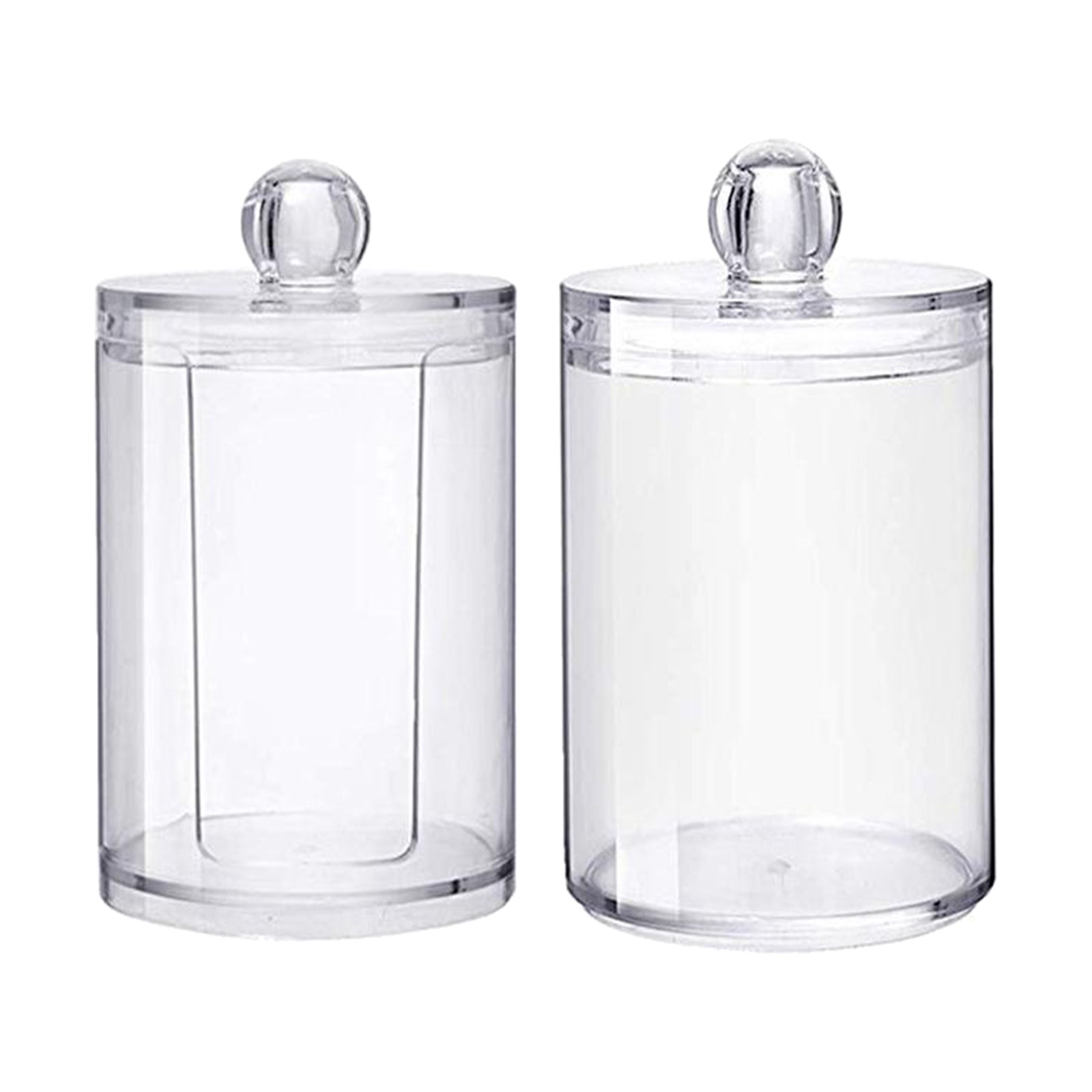 Clear Acrylic Cotton Pad Container for Cotton Swab Holder Organizer Style 3