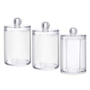 Clear Acrylic Cotton Pad Container for Cotton Swab Holder Organizer Style 3