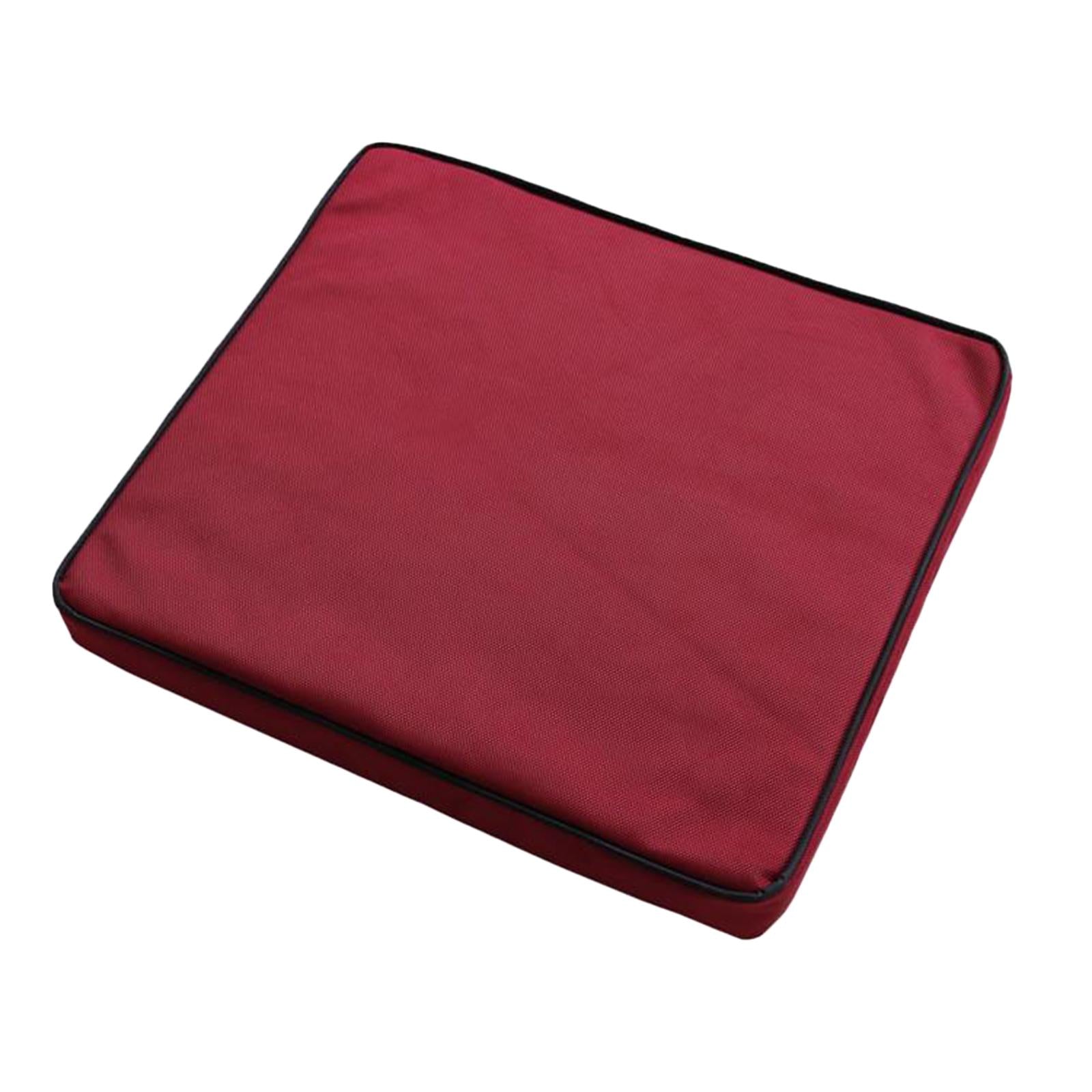 Memory Foam Wheelchair Seat Cushion Car Cushion Pad w/ Washable Cover Red