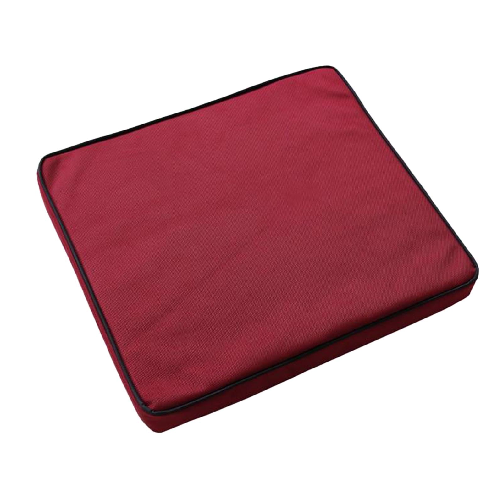 Memory Foam Wheelchair Seat Cushion Car Cushion Pad w/ Washable Cover Red