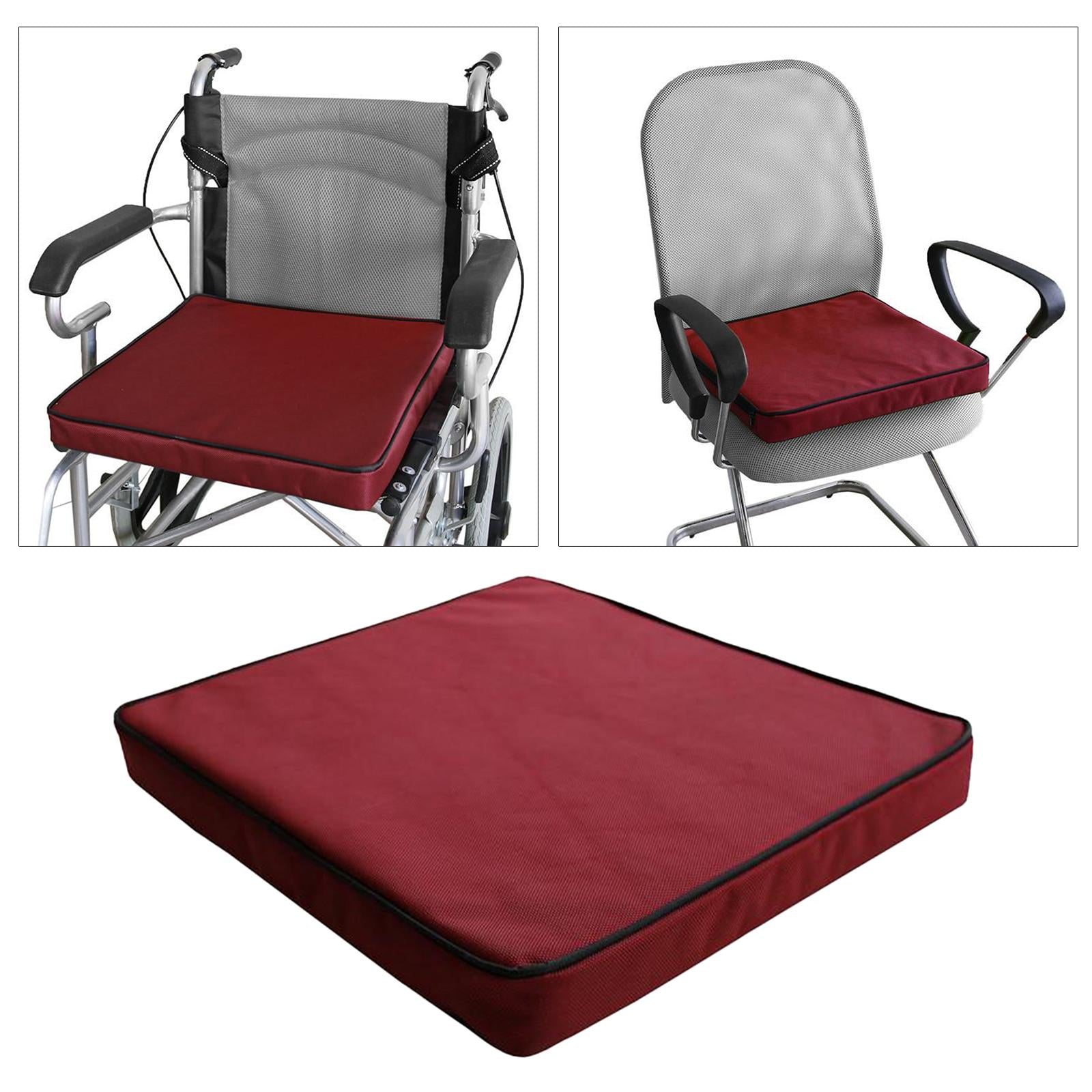 Memory Foam Wheelchair Seat Cushion Car Cushion Pad w/ Washable Cover Red