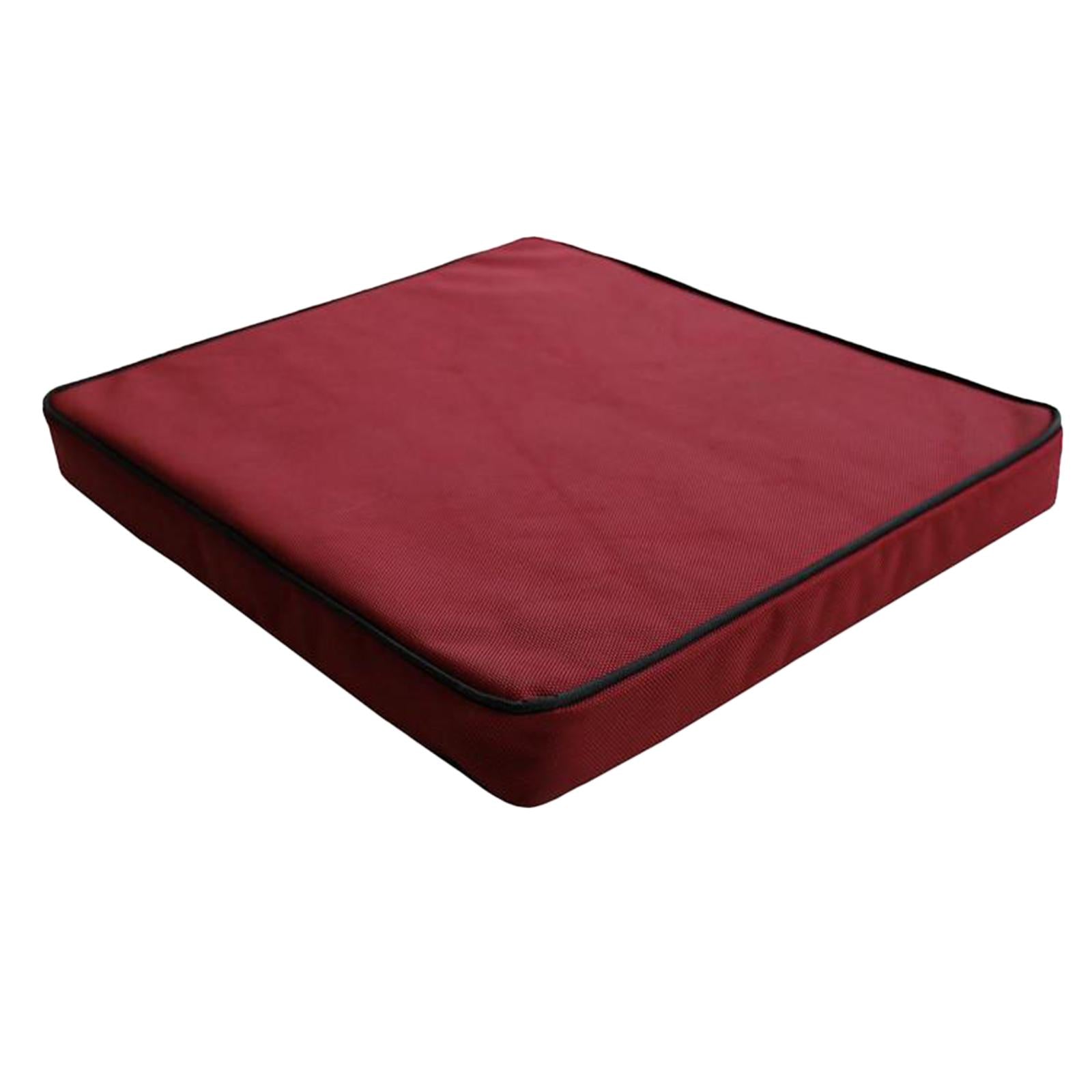 Memory Foam Wheelchair Seat Cushion Car Cushion Pad w/ Washable Cover Red