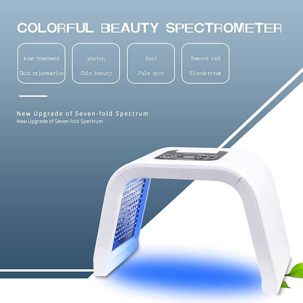 7 Colors PDT LED Light Photon Therapy Face Mask Rejuvenation Facial Home Use