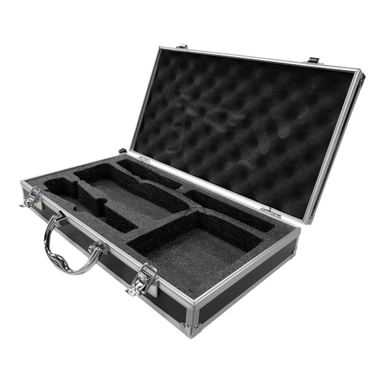 Wireless Microphone Carrying Case Hard Shell Suitcase Mixer Accessories