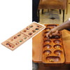 Foldable Wooden Mancala Board Game Colorful Stones for Kids Adults Durable