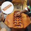 Foldable Wooden Mancala Board Game Colorful Stones for Kids Adults Durable