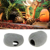 Reptile Hide Cave Decor Aquarium Turtle Hole Basking Stone Platform M