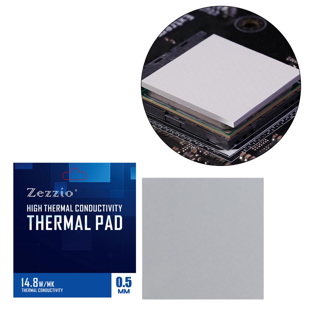 Silicone Thermal Pad Grease Pad for GPU/CPU Memory SSD Cooler 120x120x0.5mm