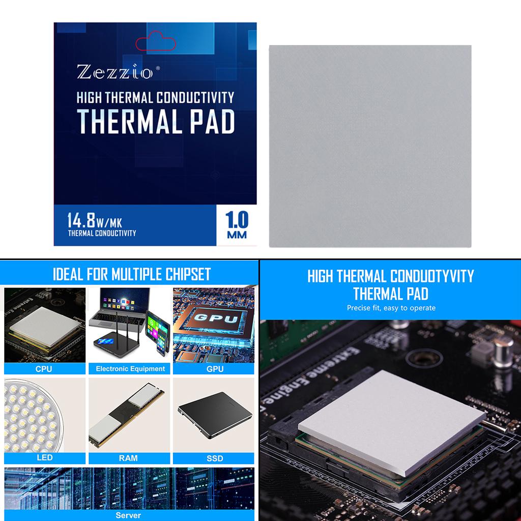 Thermal Pad 120x120mm for GPU/CPU Graphics Card SSD Coolers 120x120x1.0mm