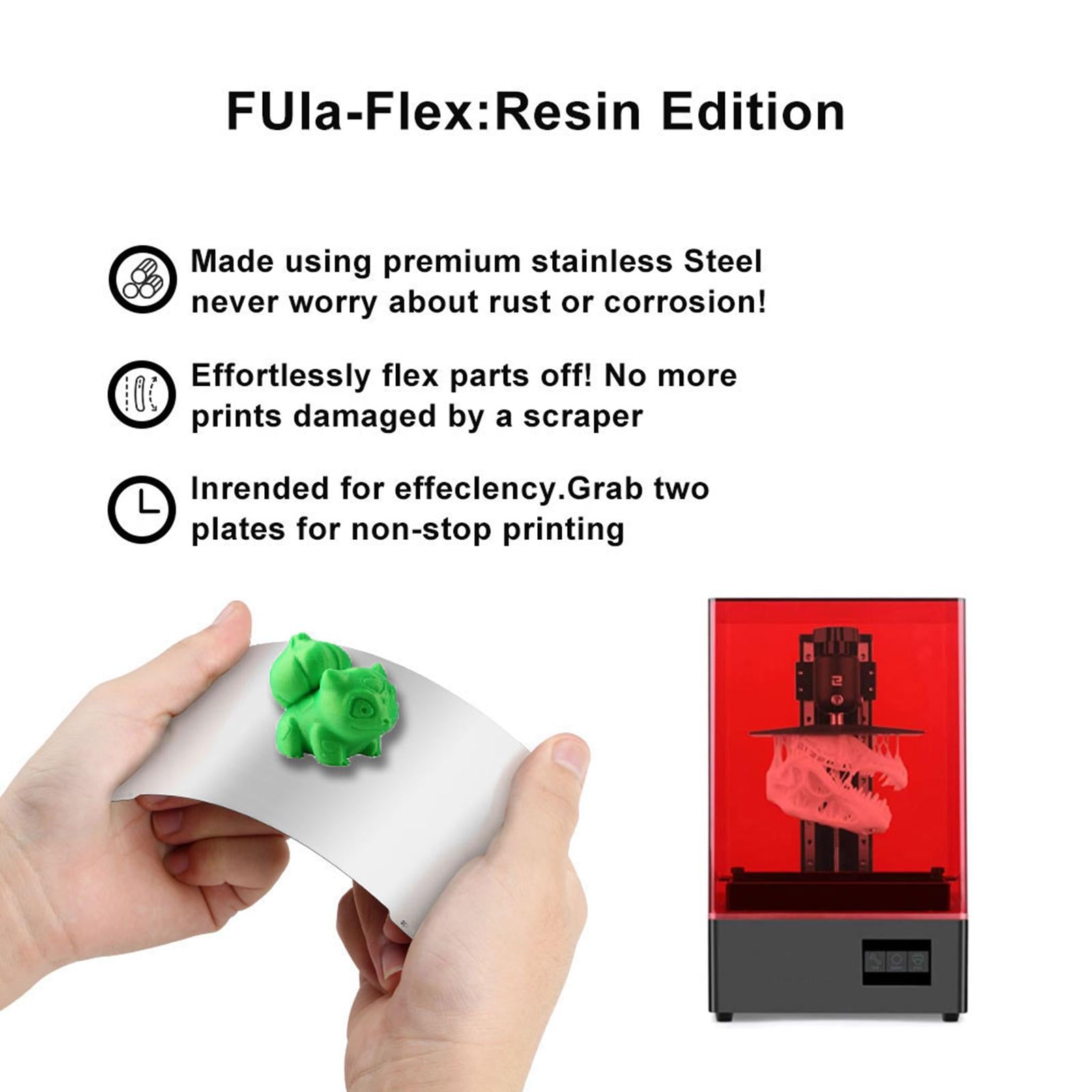 3D Printer 196X126mm SLA/DLP Resin Light-Cured Flex Plate Magnetic Sheet