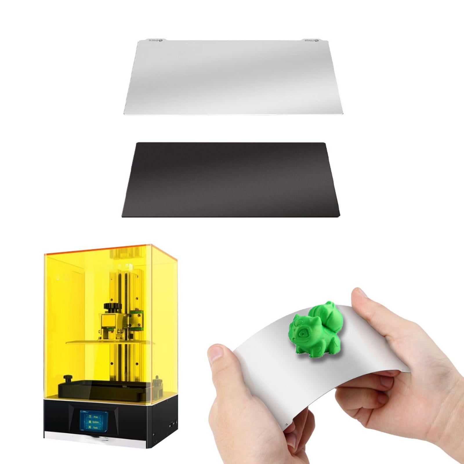 3D Printer 202x128mm SLA/DLP Light-Cured Flex Plate Magnetic Sheet Kit Parts