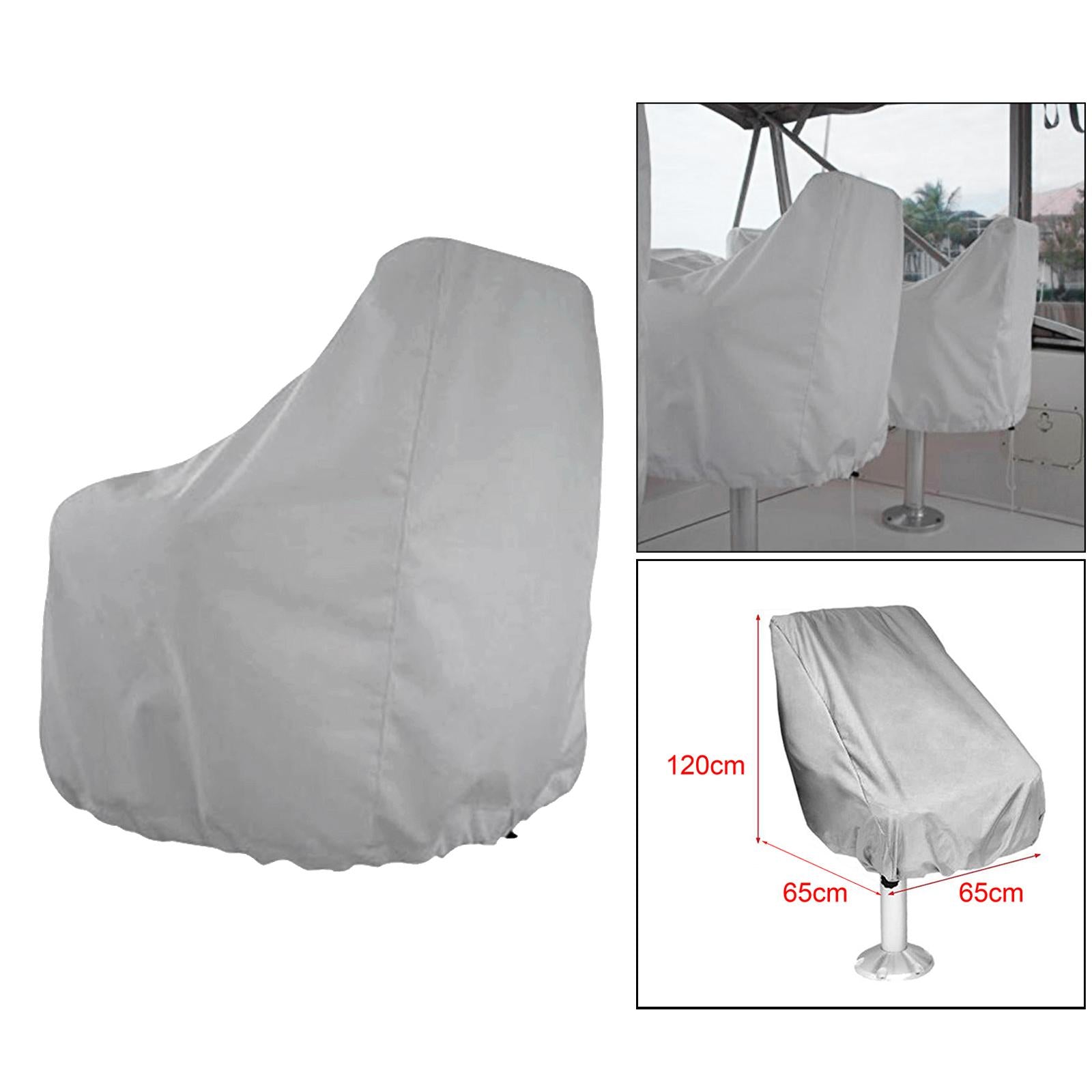 Large Boat Folding Waterproof Yacht Seat Cover Fits Colors Silver