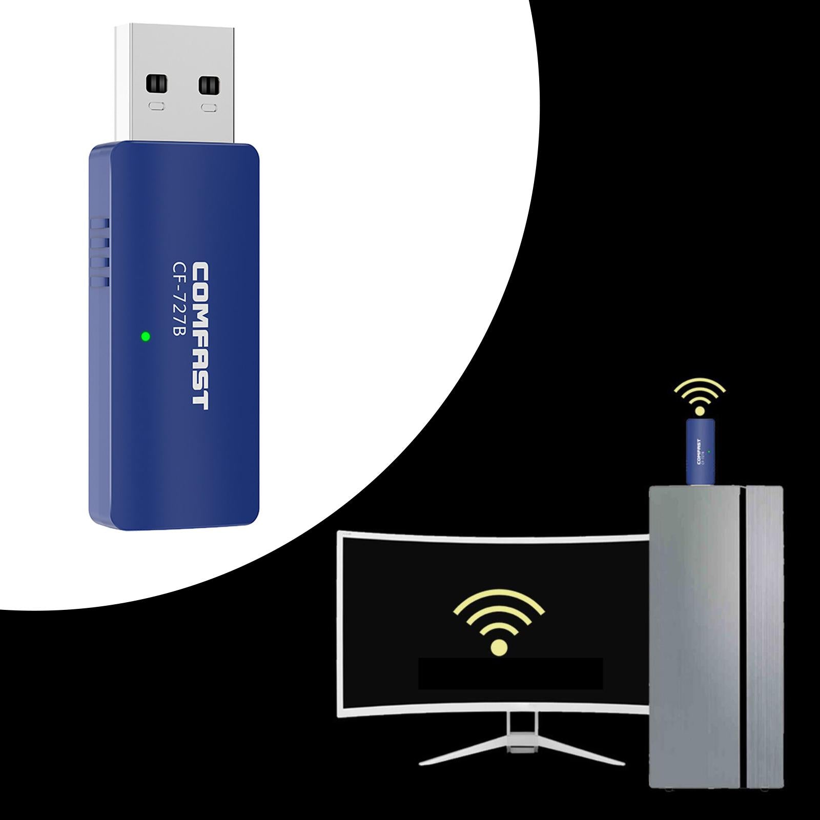 1300Mbps USB WiFi Adapter Wireless Network Card 2.4/5.8G Dual Band Dongle