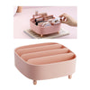 Multiuse PP Desktop Makeup Drawer Eye Shadow Cosmetic Holder Pink