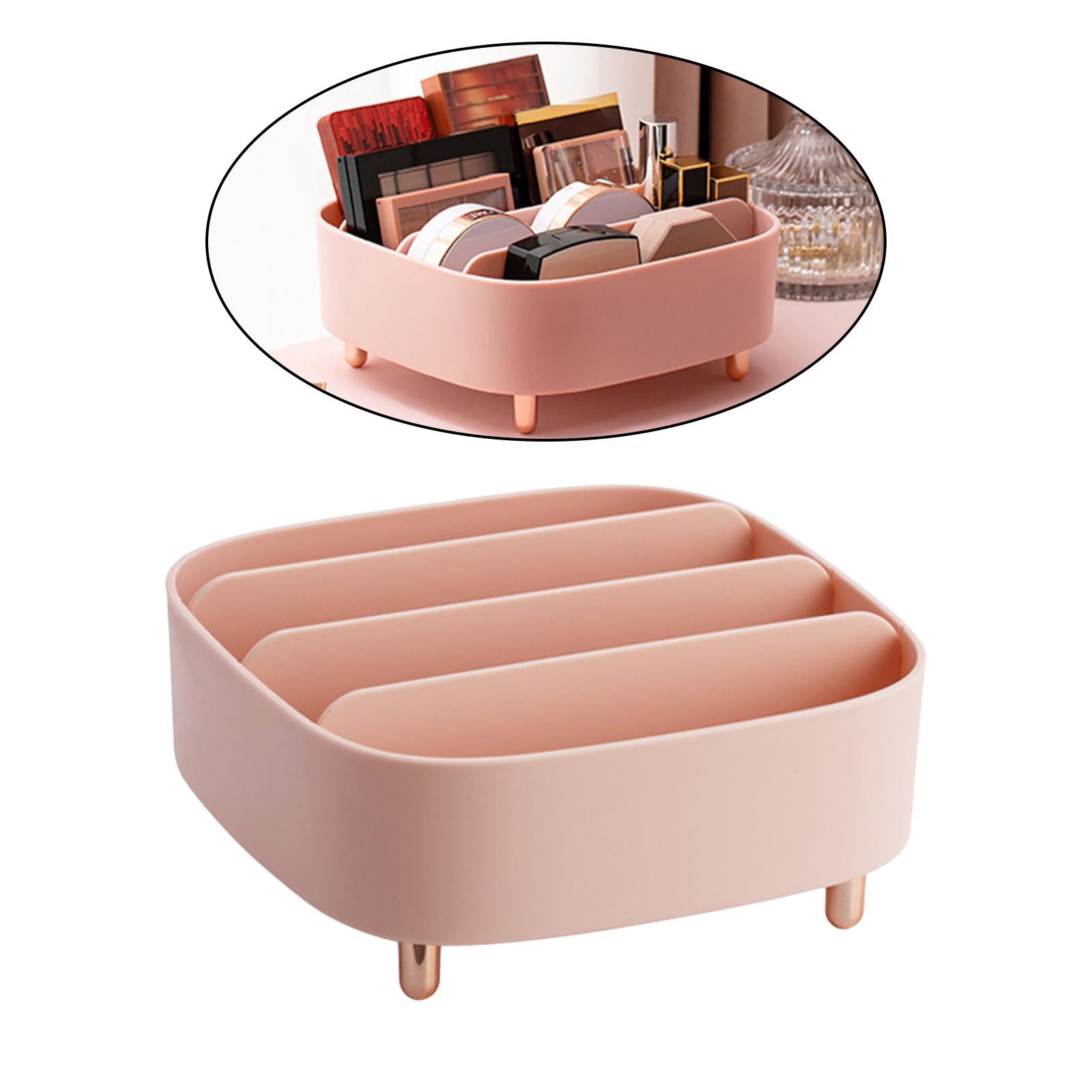 Multiuse PP Desktop Makeup Drawer Eye Shadow Cosmetic Holder Pink