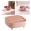 Multiuse PP Desktop Makeup Drawer Eye Shadow Cosmetic Holder Pink