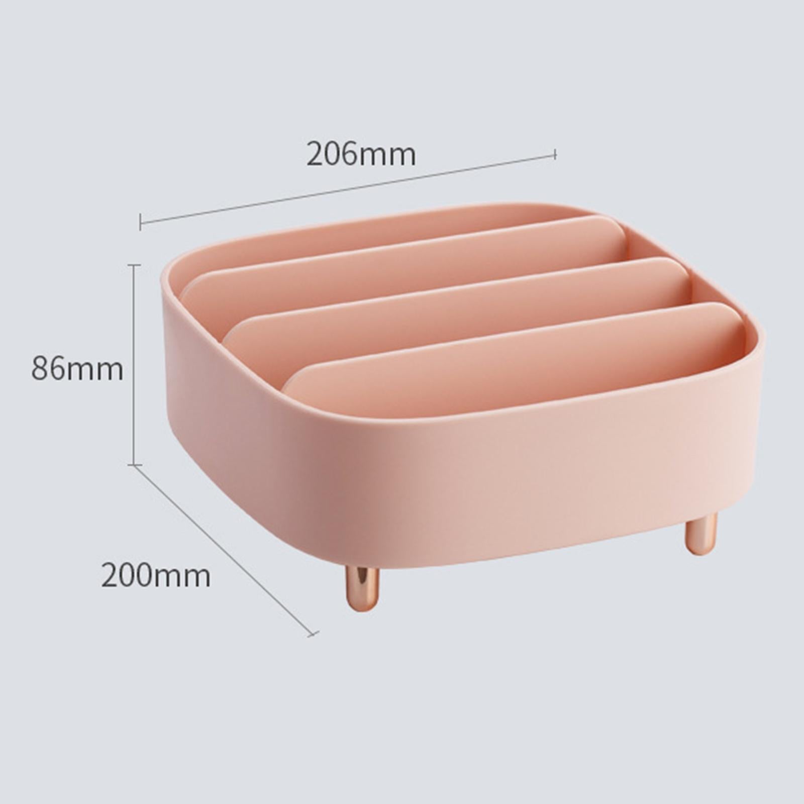 Multiuse PP Desktop Makeup Drawer Eye Shadow Cosmetic Holder Pink