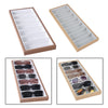 Glasses Jewelry Tray Stackable Sunglasses Organizer Storage Holder Grey