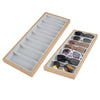 Glasses Jewelry Tray Stackable Sunglasses Organizer Storage Holder Grey