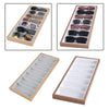 Glasses Jewelry Tray Stackable Sunglasses Organizer Storage Holder Grey