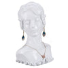 Resin Necklace Earring Display Mannequin for Women Home Organization  white