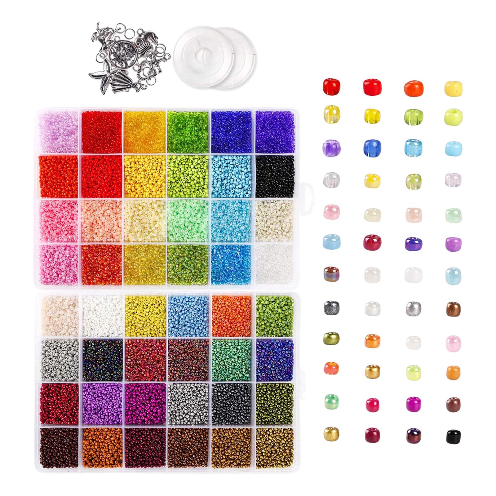 1Box Seed Beads Charms DIY Bracelets Necklace Jewelry Making Finding Crafts