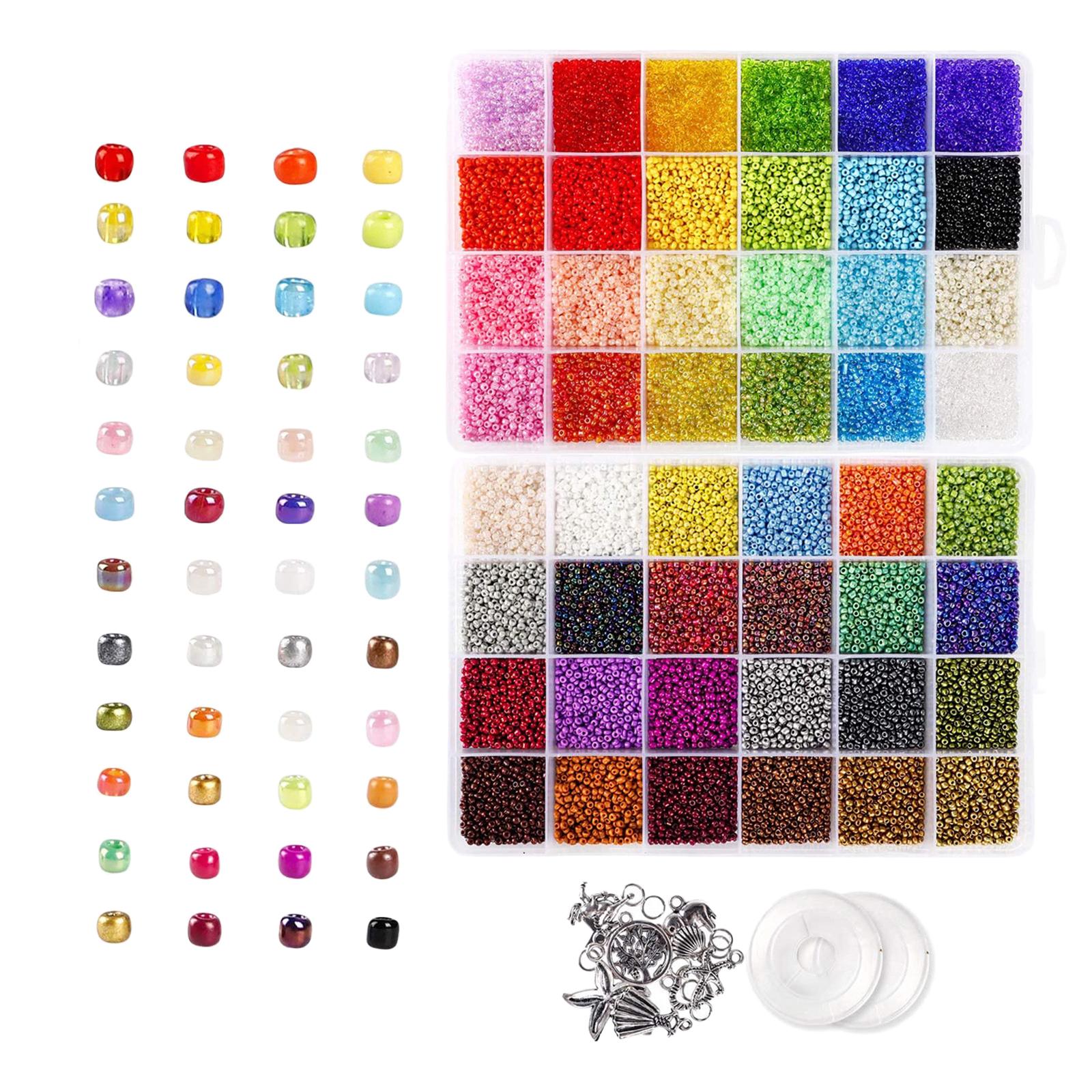 1Box Seed Beads Charms DIY Bracelets Necklace Jewelry Making Finding Crafts