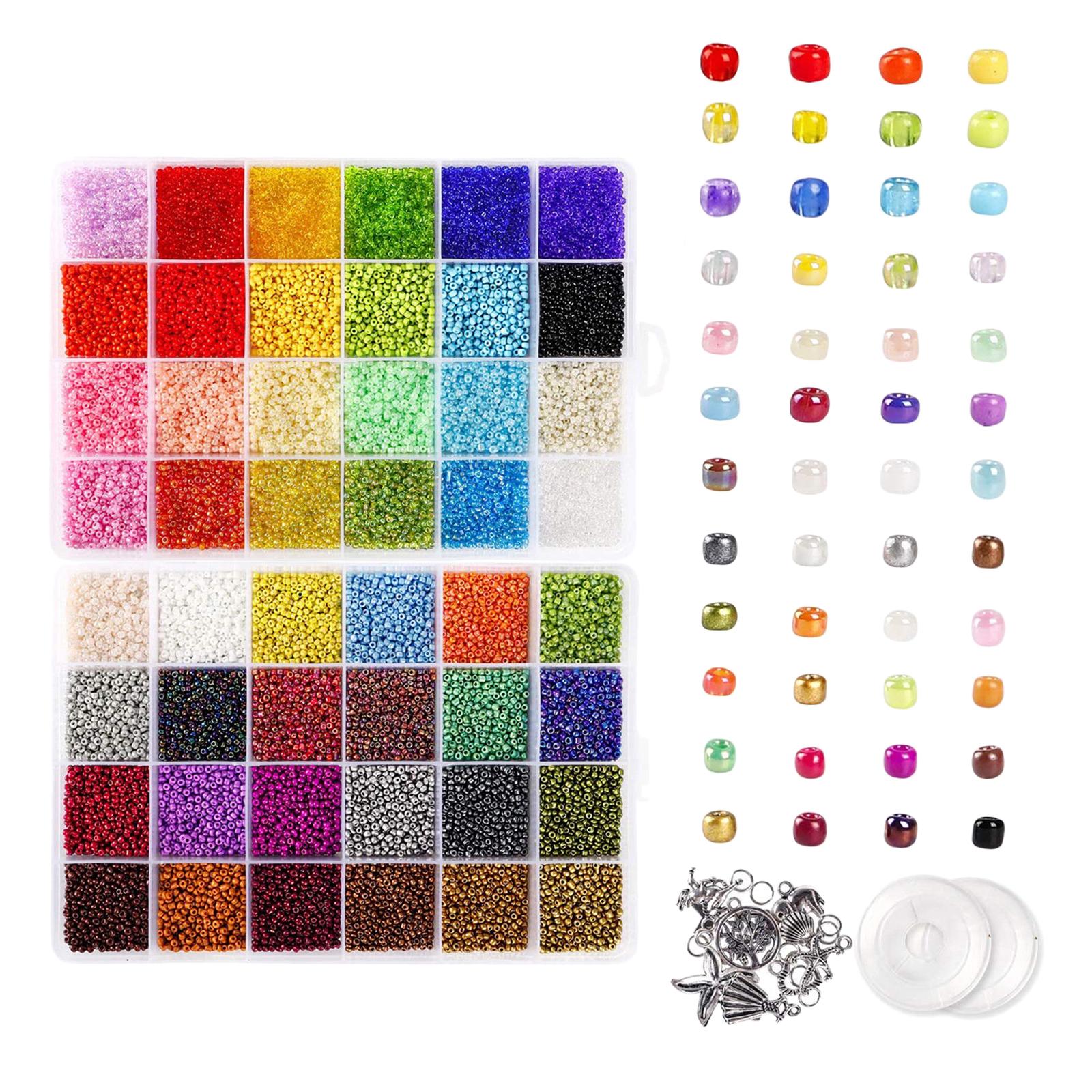 1Box Seed Beads Charms DIY Bracelets Necklace Jewelry Making Finding Crafts