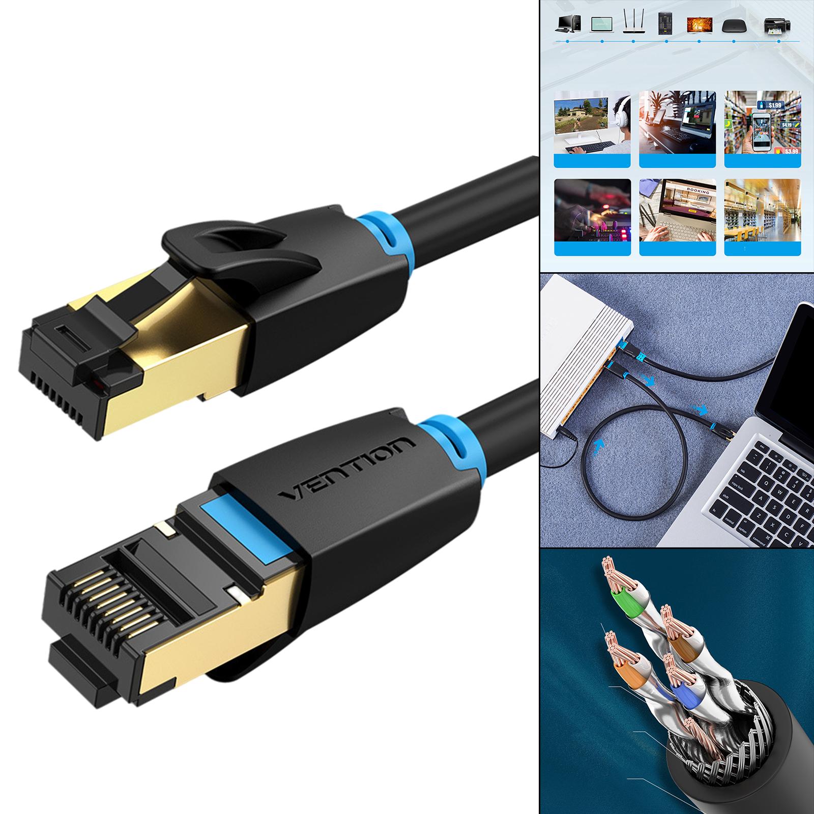 Ethernet Cable 40Gbps 2000Mhz Lan patch Plug and Play for Router Gaming 1m