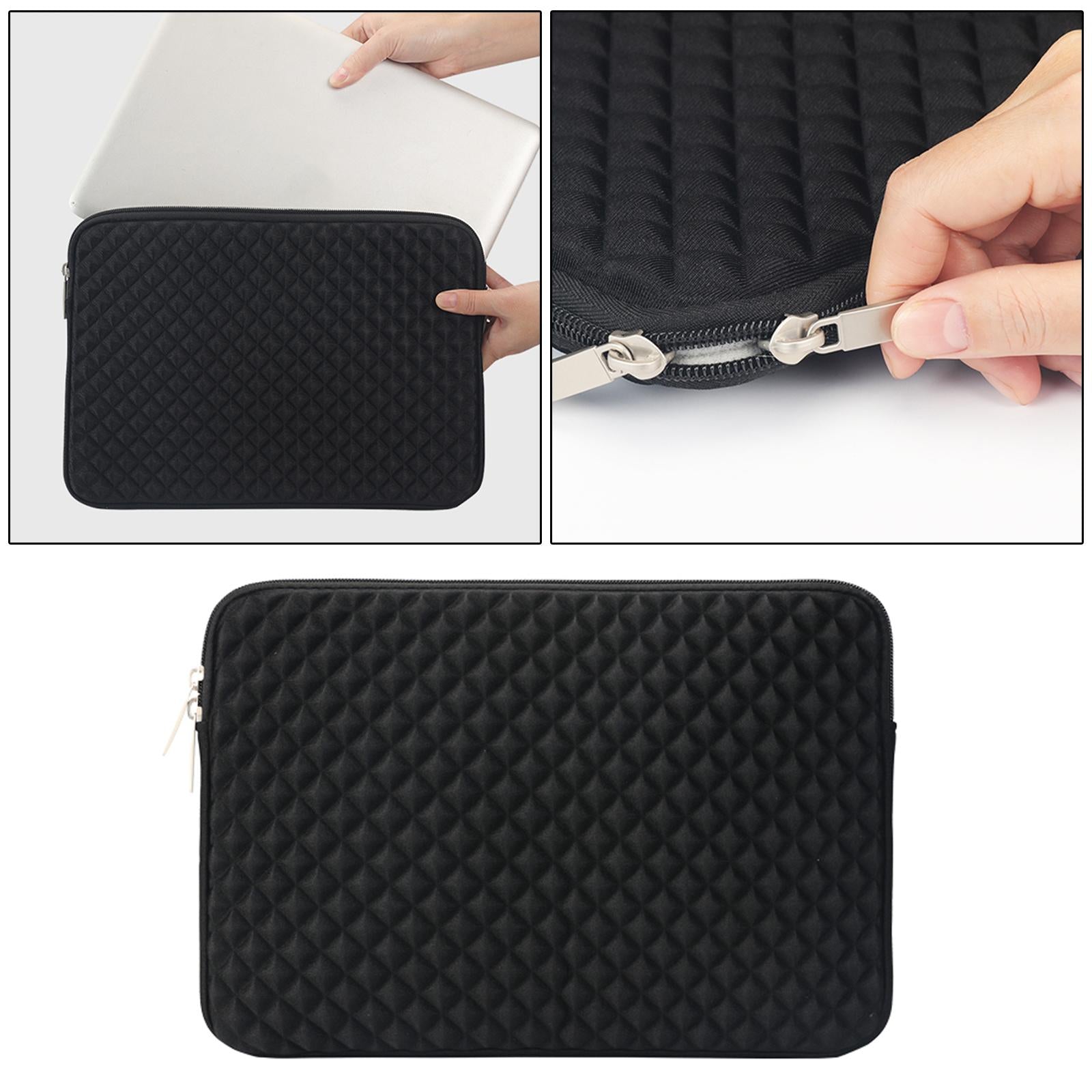 Slim Laptop Sleeve Computer Water Repellent Protective Case Black 15.6inch