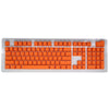 DIY PBT 104 Keys Keycaps for 61 64 72 98 Gaming Mechanical Keyboard  Orange